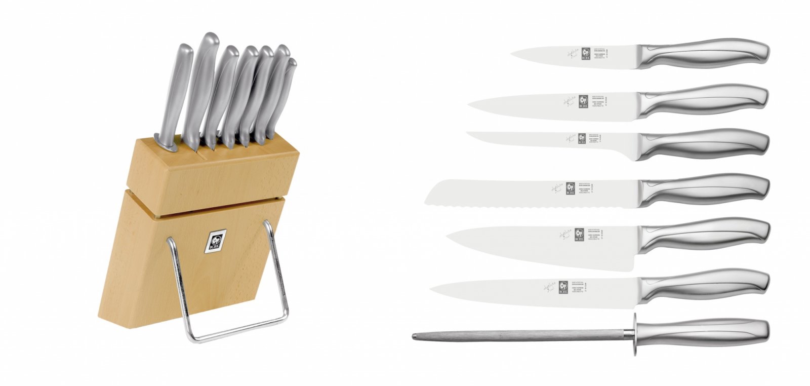 BLOCO P/ 7FACAS ABSOLUTE STEEL